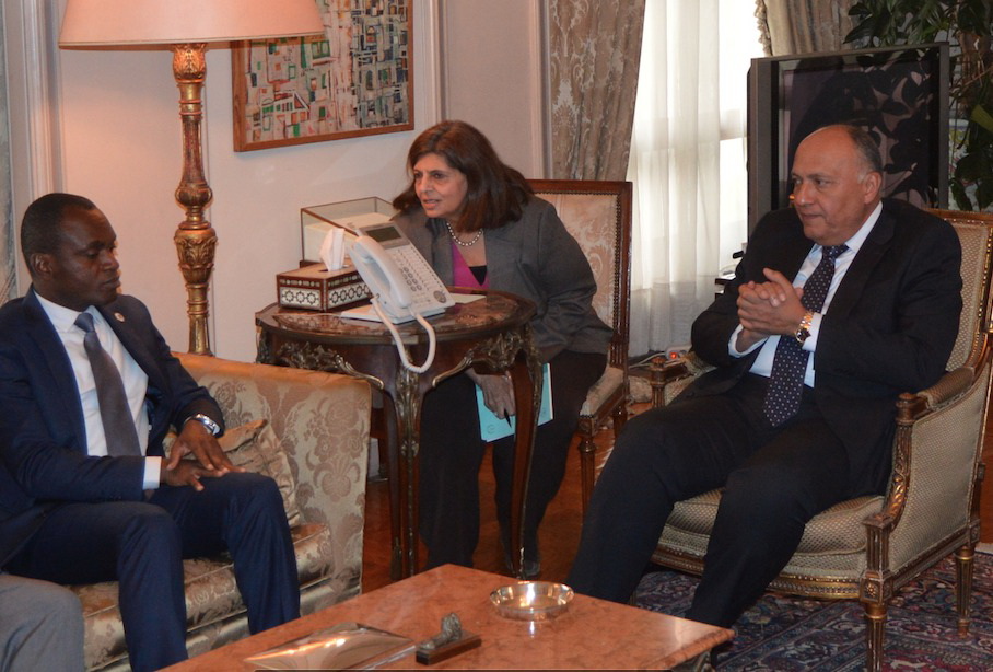 وزير الخارجية يستقبل رئيس المحكمة الأفريقية لحقوق الإنسان والشعوب